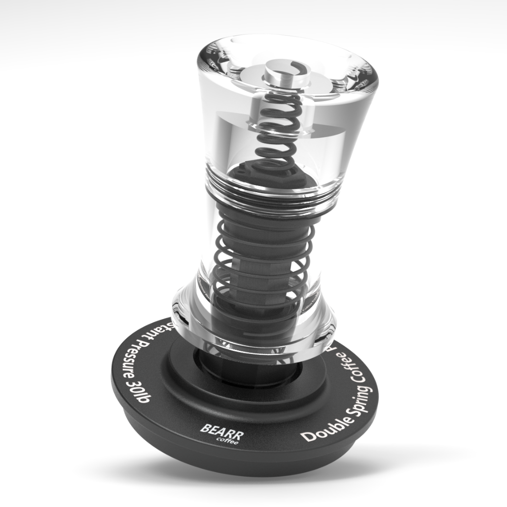 Coffee Equipment Kit - BEARR Coffee 30Ib Tamper mit Wellenboden