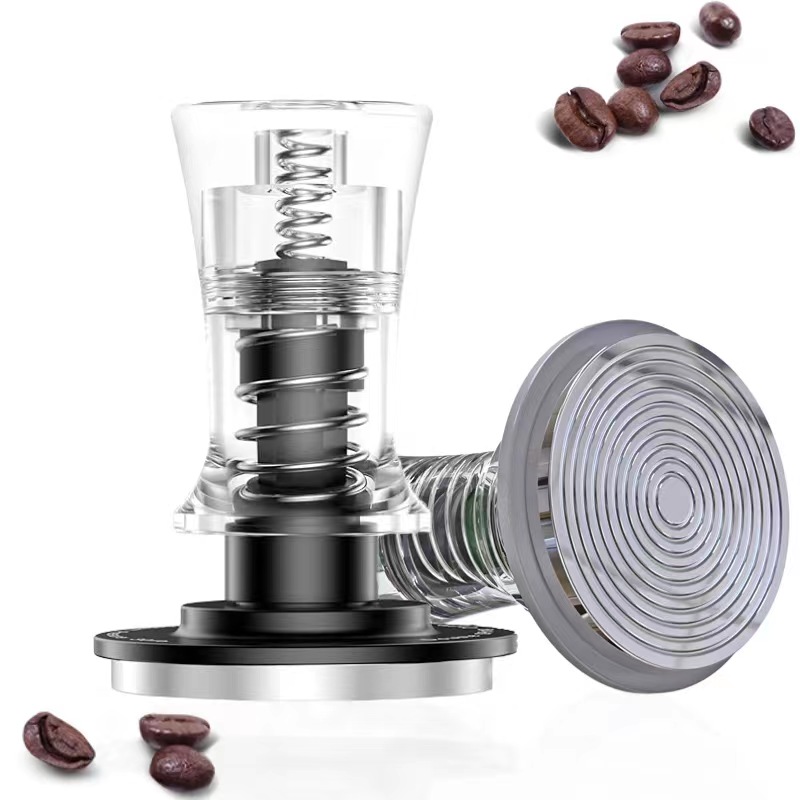 Coffee Equipment Kit - 51//58mm Kaffee Doppel feder Acryl Stampfer