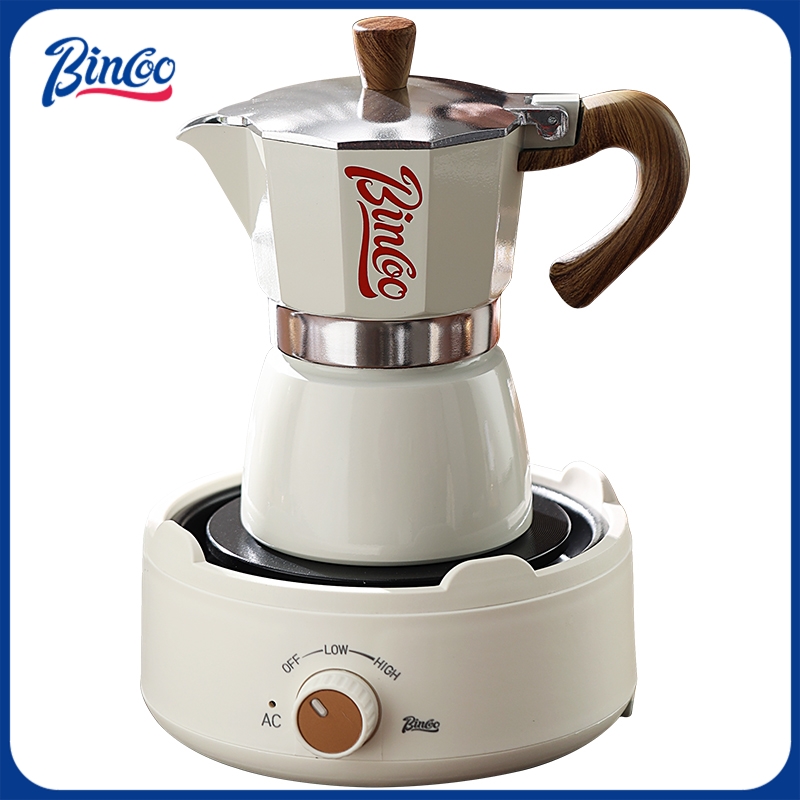 Coffee Equipment For Home - Bincoo Moka-Topf und Elektroherd-Kombination, Espressomaschine, kompaktes