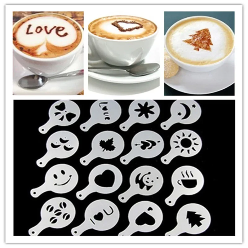 Coffee Shop Equipment - 16 Teile/satz Kaffee Form Latte Cappuccino