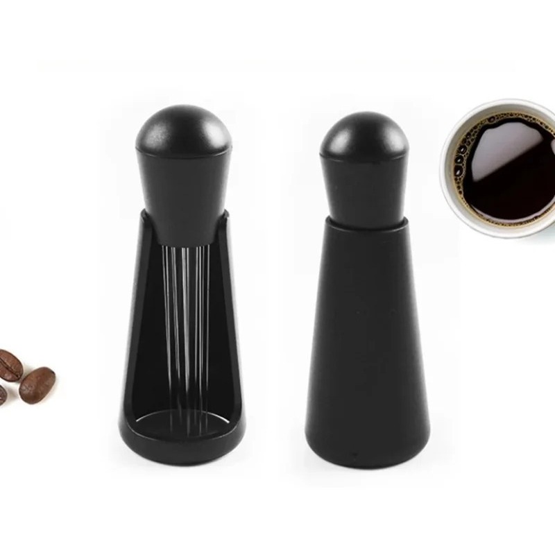 Coffee Distribution Tool - Kaffeeverteiler mit Holzgriff, Espresso-Pulver-Rührer, Handverteilungswerkzeug für