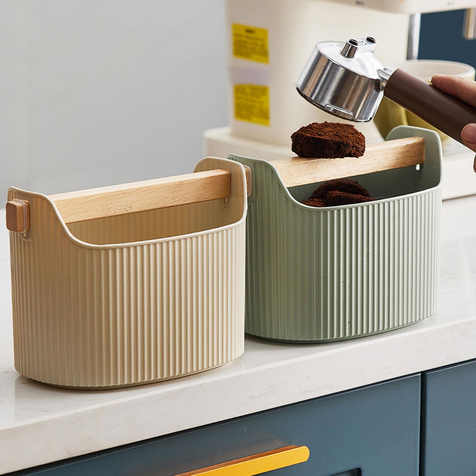 Coffee Shop Equipment - Espresso-Abklopfbehälter, Abnehmbarer Espresso-Eimer, Stoßdämpfender Kaffeesatz-Behälter, Rutschfester