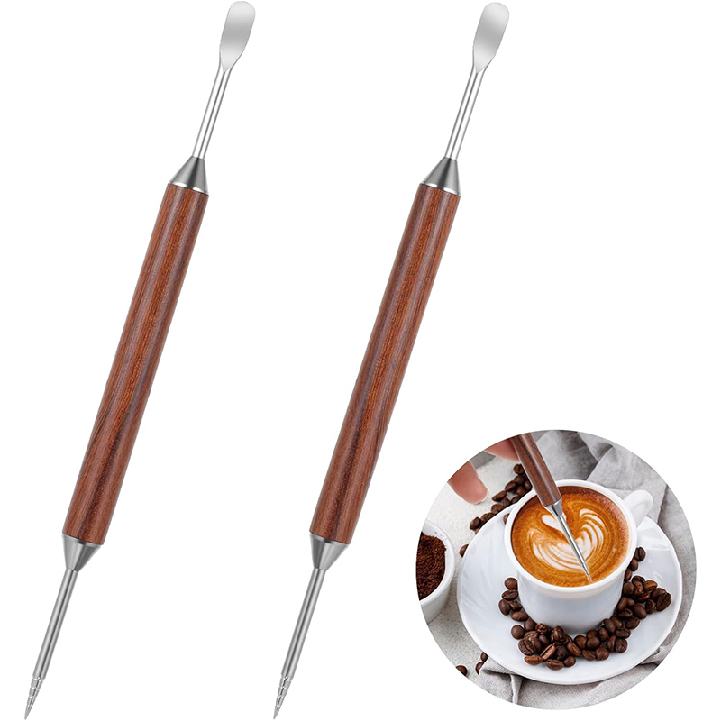 Coffee Equipment Kit - 2Pcs Kaffee Kunst Stift Latte Kunst