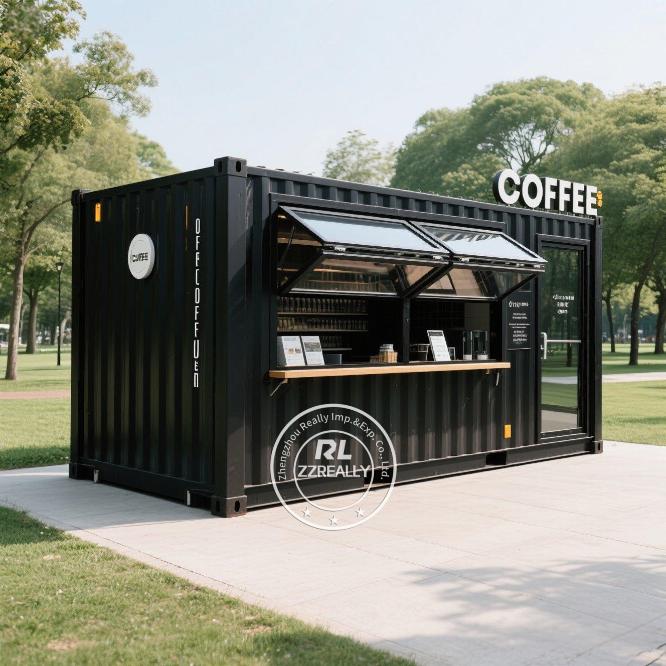 Coffee Equipment Store - Container-Café mit voll ausgestatteter Küche, 20-FT-Container,