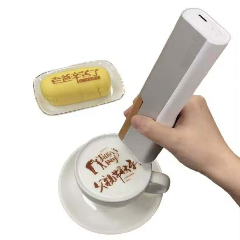 Coffee Shop Equipment - Codierungsgeräte, Tintenstrahldruck, Logo-Druck, tragbare Latte-Art-Druckmaschine, Kaffeeladen,