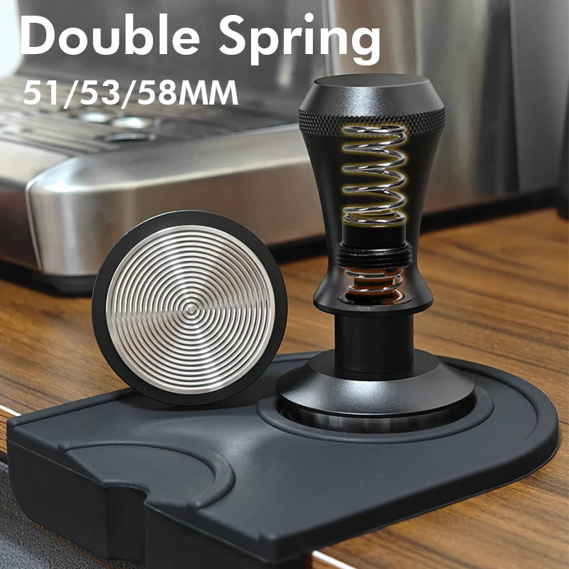 Coffee Equipment Kit - Kaffee Tamper 51mm Doppel Frühling Tamper