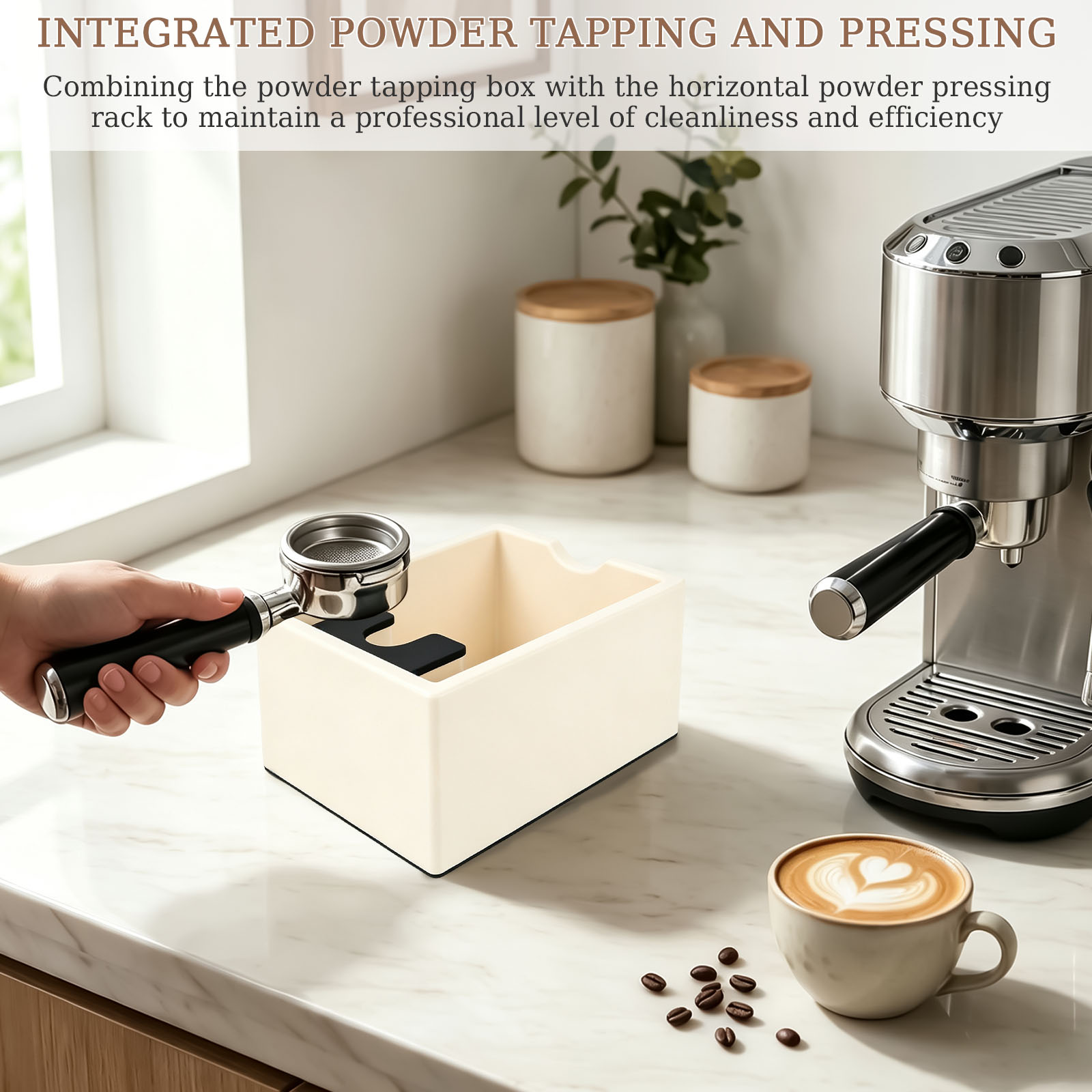 Großer Espresso-Klopferbehälte – Coffee Shop Equipment Bewertung und Preis