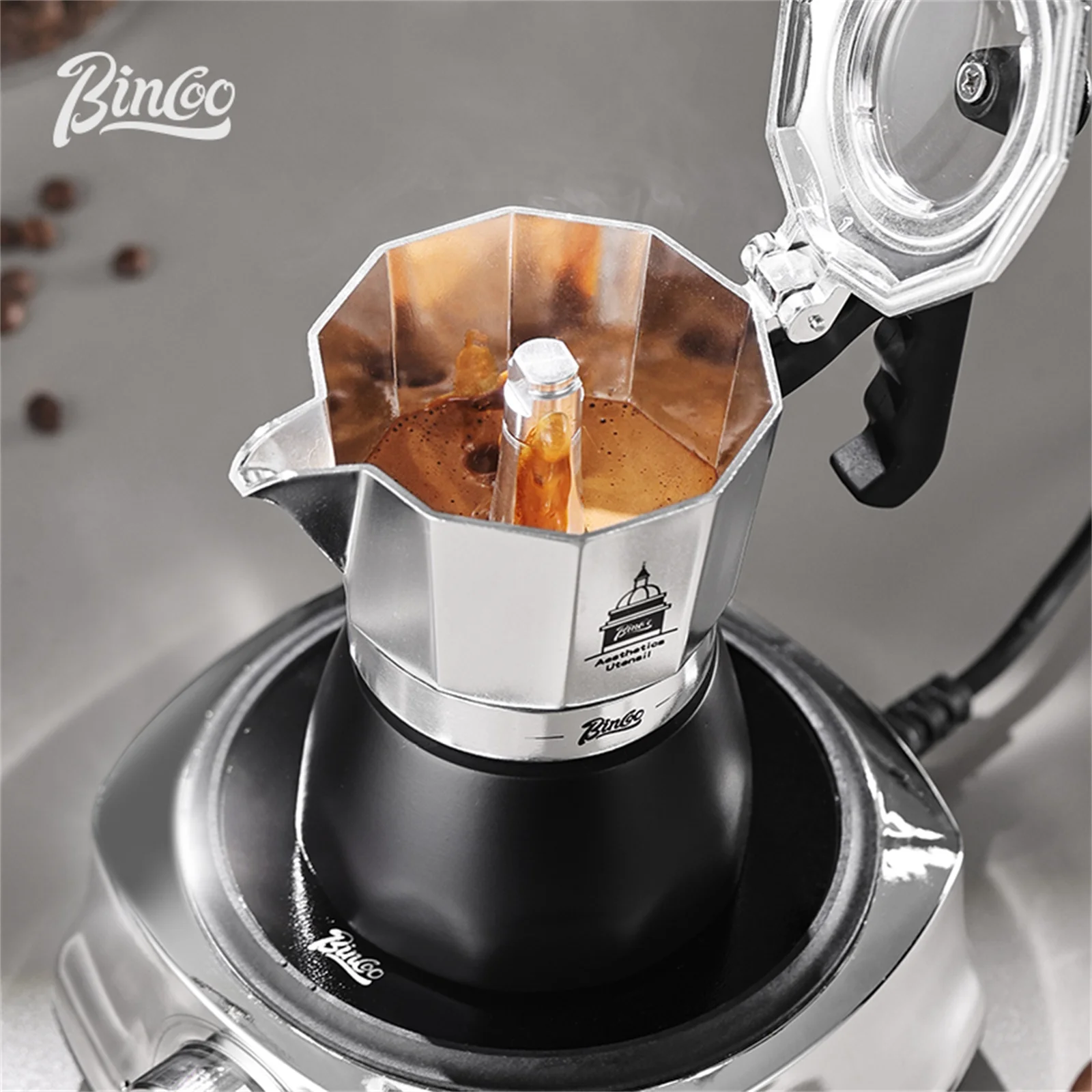 BINCOO Doppelventil-Moka-Topf, – Coffee Equipment For Home Bewertung und Preis