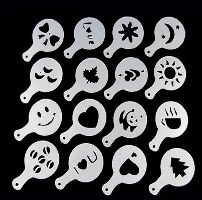 16 Teile/satz Kaffee Form Latt – Coffee Shop Equipment Bewertung und Preis