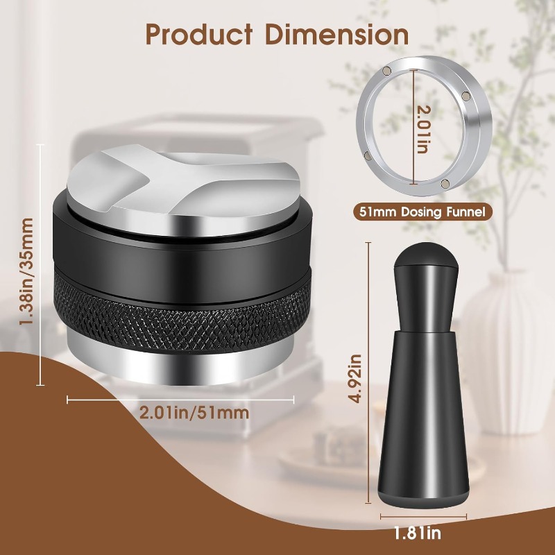 51/53/58mm 5-teiliges Espresso – Coffee Equipment Kit Bewertung und Preis