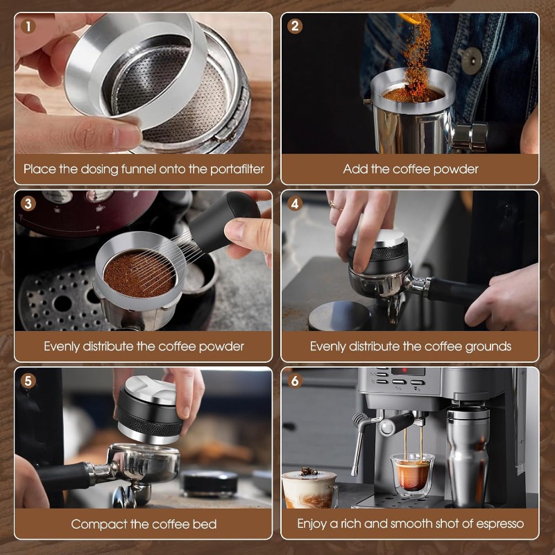 51/53/58mm 5-teiliges Espresso – Coffee Equipment Kit Bewertung und Preis