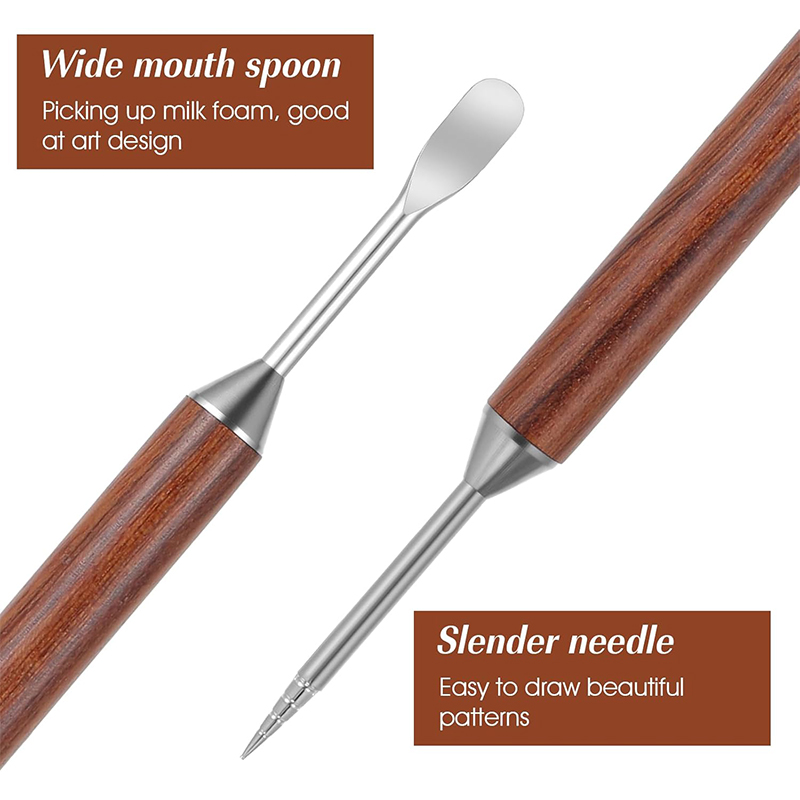 2Pcs Kaffee Kunst Stift Latte  – Coffee Equipment Kit Bewertung und Preis