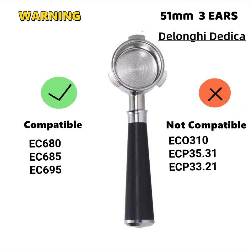51MM Doppelauslauf-Kaffeefilte – Coffee Equipment Espresso Bewertung und Preis